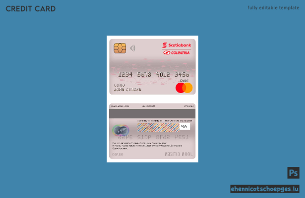 Beispielvorschau der Scotiabank Colpatria Mastercard (Kolumbien)